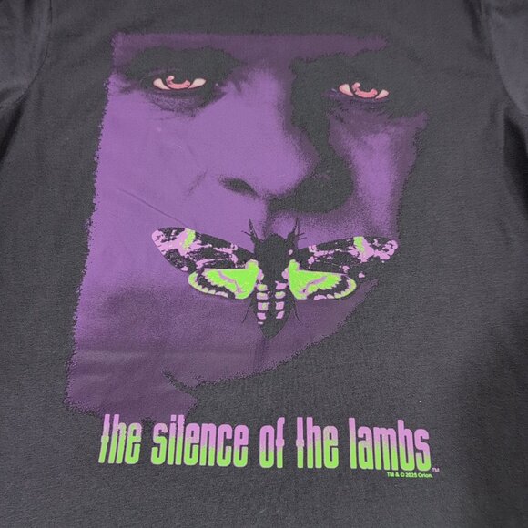 Silence of the Lambs T-Shirt Purple Moth Horror Movie Hannibal Lecter Small - Picture 3 of 5
